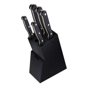 Helll's Kitchen 5-Piece Stainless Steel Knife Block Set